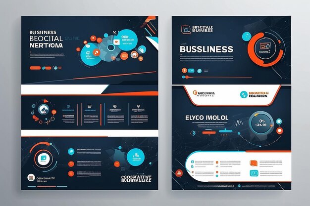 Foto digital marketing business social media banner template design corporate business social network timeline pagina di copertina presentazione