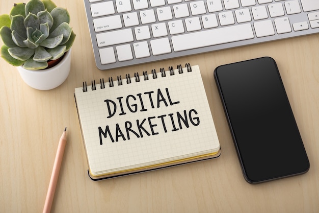 Digital marketing concept