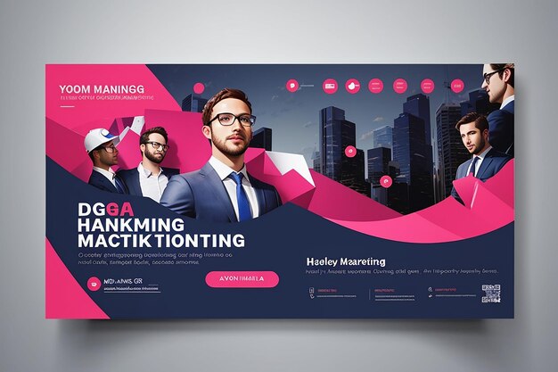 Digital marketing corporate facebook cover template