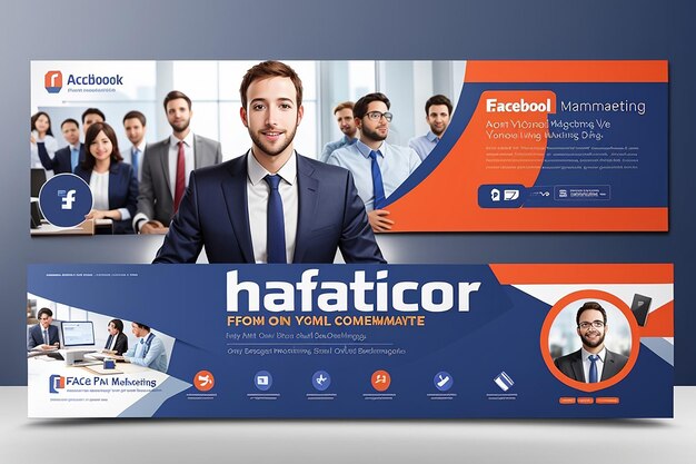 Digital marketing corporate facebook cover template