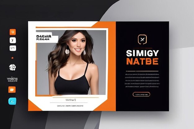 Photo digital marketing social media post template digital marketing agency square flyer template