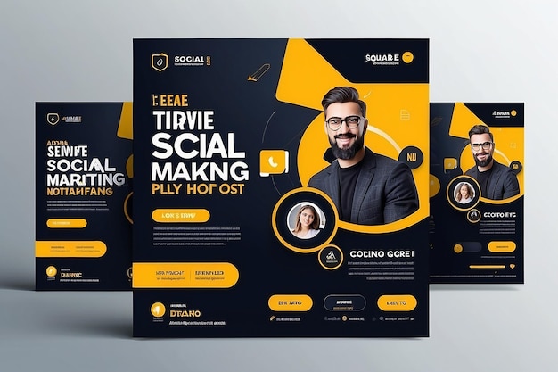 Digital Marketing Social Media Post Template Digital marketing agency