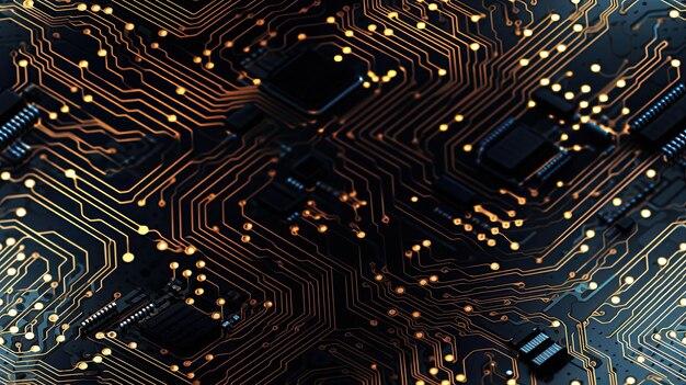 a digital microcircuit presenting a background technology motherboard in all its complexity SEAMLESS PATTERN SEAMLESS WALLPAPER