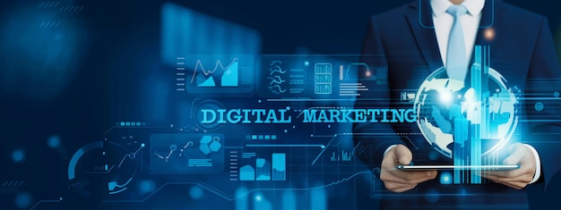 digital online marketing commerce sale concept promotion of products