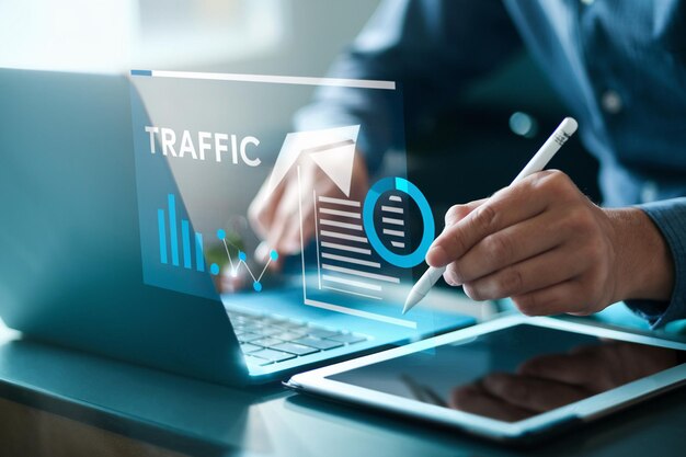 Digital online marketing commerce sale concept Website advertising Promotion of products ADS