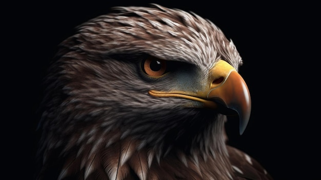 Digital painting of an american bald eaglegenerative ai