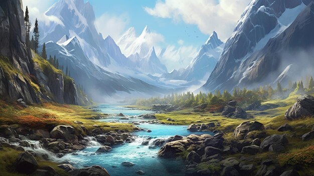 digital painting backdrops