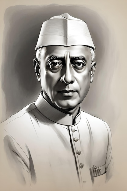 File:Jawaharlal Nehru in watercolour.png - Wikimedia Commons