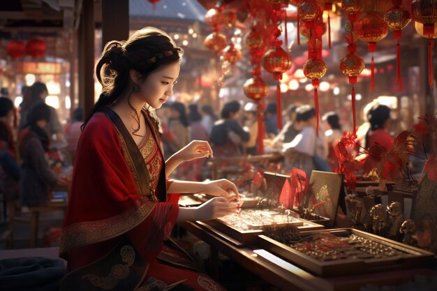 Digital paintings capturing the charm of a chinese 00191 02