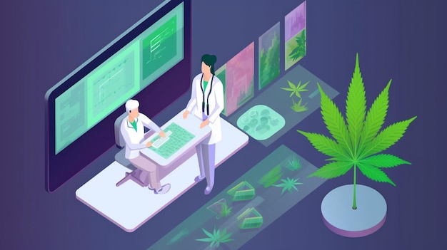 Photo digital patient records for cannabis patients are diagnosed by virtual medical networksgenerative ai
