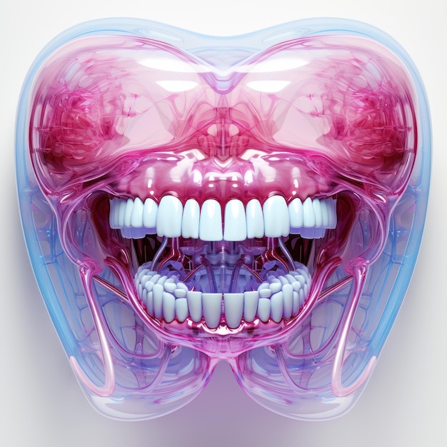 Carta da parati digitale uhd per denti dei pazienti