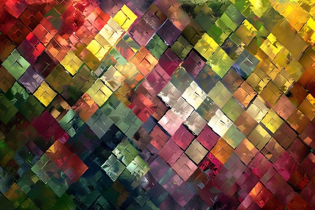 Digital Pixel Art Texture Vibrant Abstract Pattern