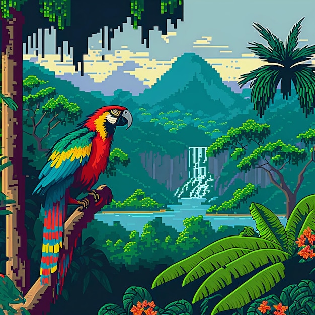 digital pixel art