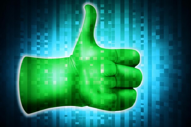 Photo digital positivity thumbs up