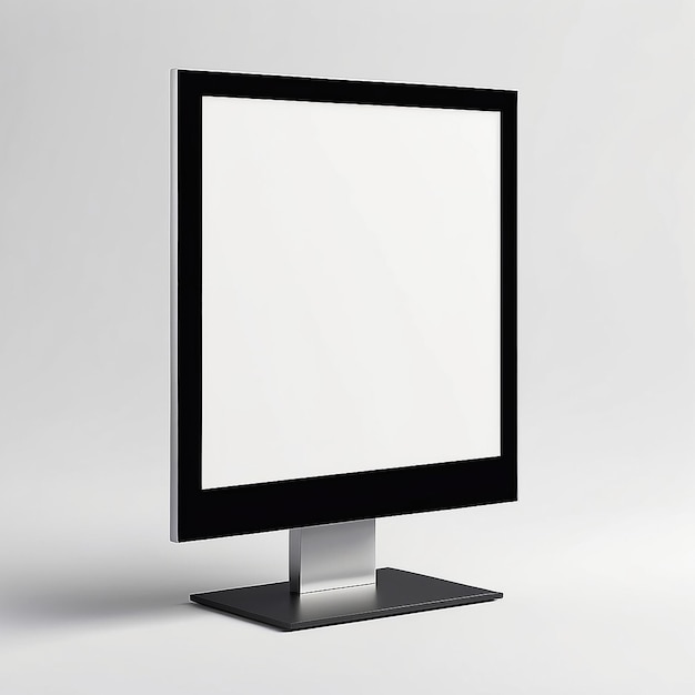 Digital Screen Mockup with blank white space for placing your design