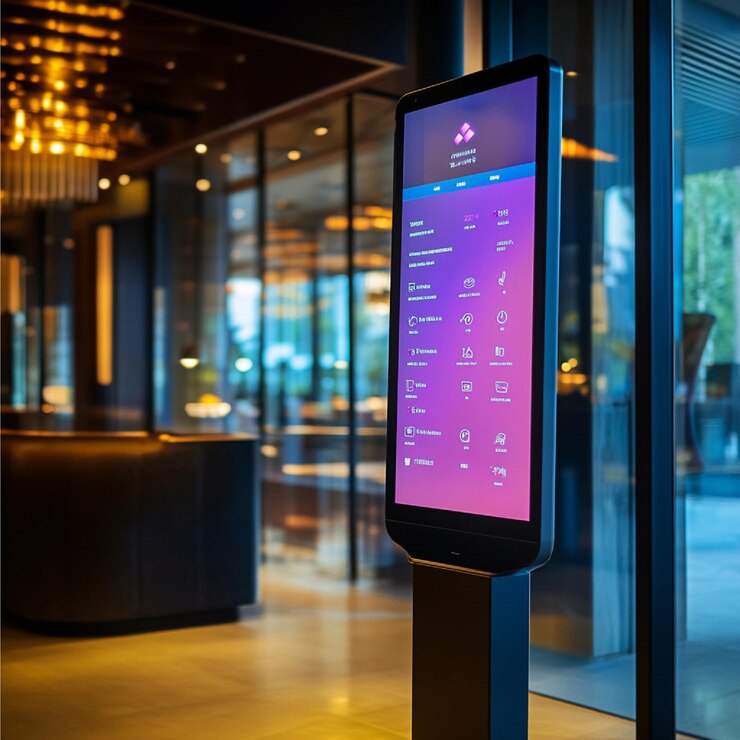Photo a digital screen showing a realtime leaderboard for the top loyalty program members and their rewar