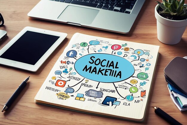 Photo digital and social media marketing strategies