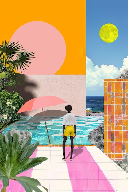 digital summer collage