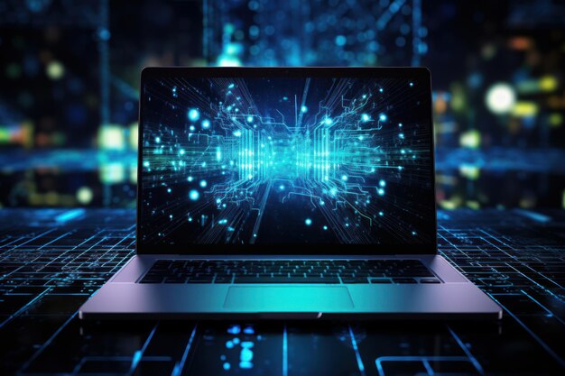 Premium Photo | Digital technology background with programming ...