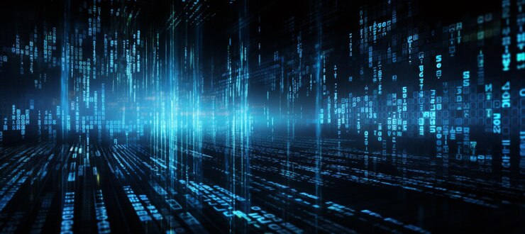 Photo digital technology futuristic banner with circuit lines