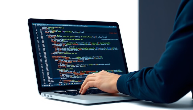 digital technology software development concept coding programmer software engineer coding