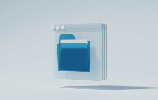 digital technology storing electronic data and documents in computer system folders