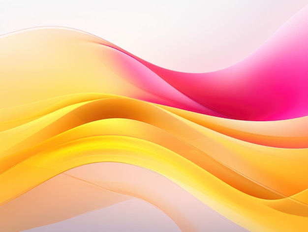 Digital technology yellow and Pink curve abstract background