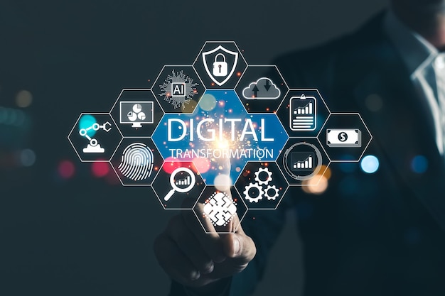 Digital transformation technology strategythe transformation of ideas and the adoption of technology in business in the digital age enhancing global business capabilities