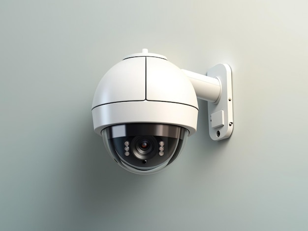 Digital Vigilance 3D Render of a CuttingEdge WallMounted Security Camera