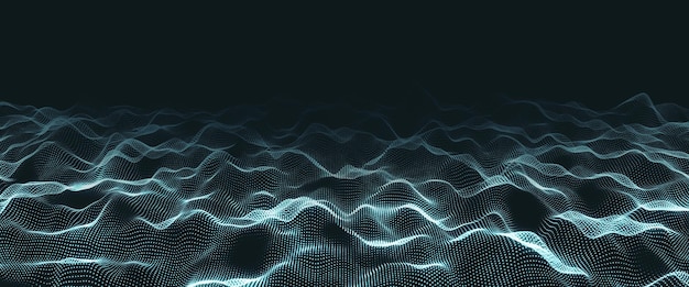 Digital wave background