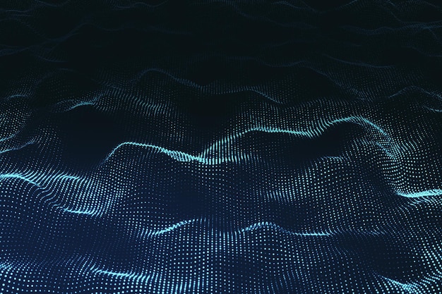 Digital wave wallpaper