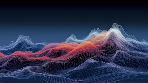 digital waves background