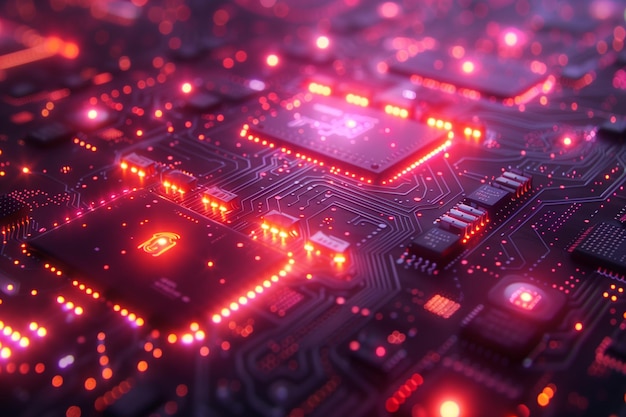 Digitale achtergrond voor tech AI data audio graphics
