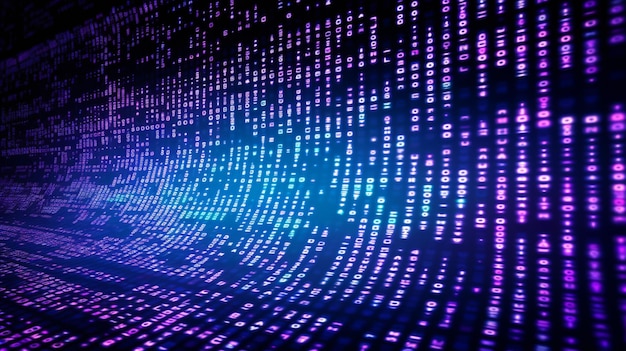 Digitale binaire code matrix achtergrond