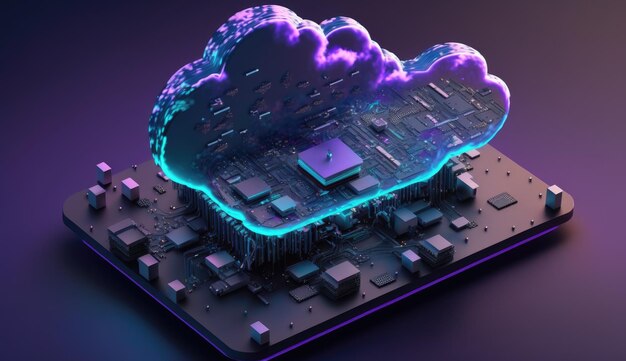 Digitale cloud computing-technologie