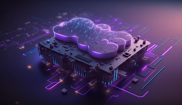 Digitale cloud computing-technologie