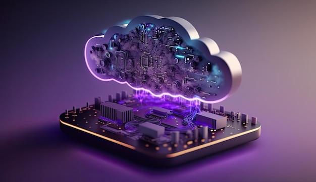 Digitale cloud computing-technologie