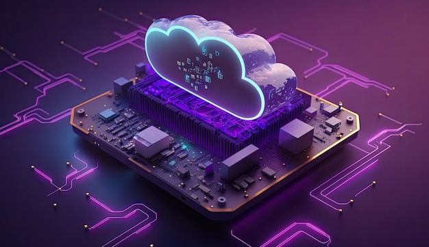 Digitale cloud computing-technologie