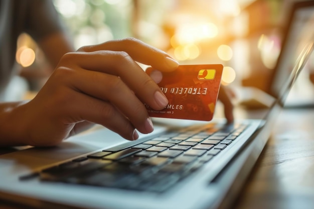 Digitale creditcardbetalingen voor online winkelen en het betalen van rekeningen