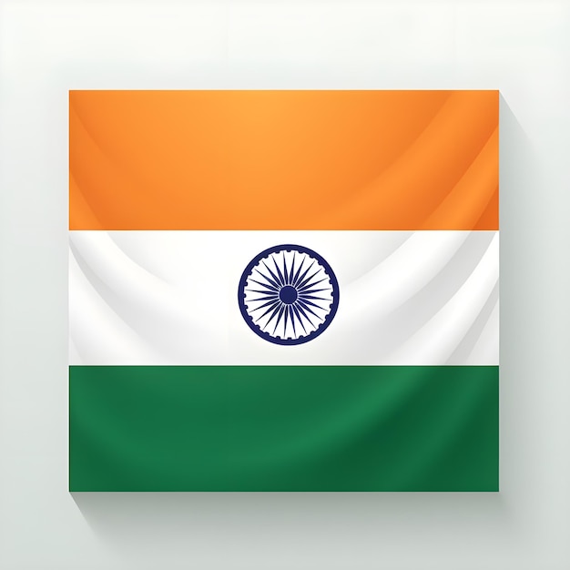 Foto digitale kunstillustratie van de vlag van india voor social media post en banner template design