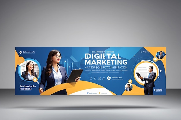 Digitale marketing corporate facebook cover sjabloon