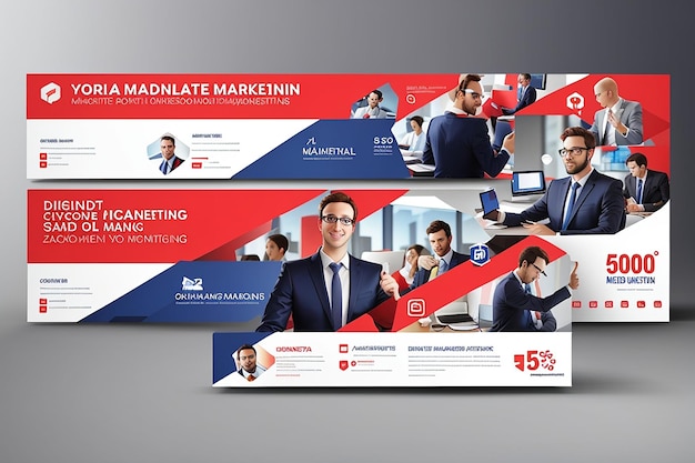 Digitale marketing corporate facebook cover sjabloon