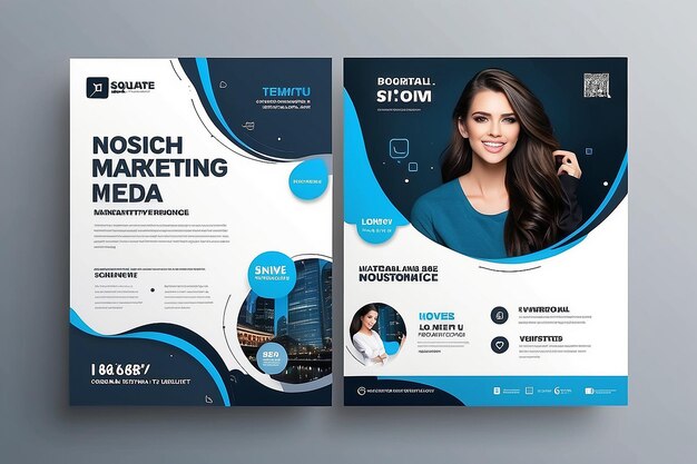 Digitale marketing Social Media Post Template Digitale marketingbureau Square Flyer Template