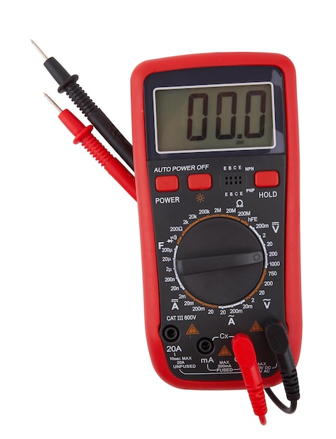 Digitale multimeter geïsoleerd