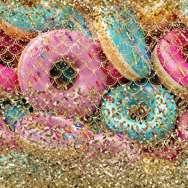 Foto digitale papier naadloos patroon glitter achtergrond