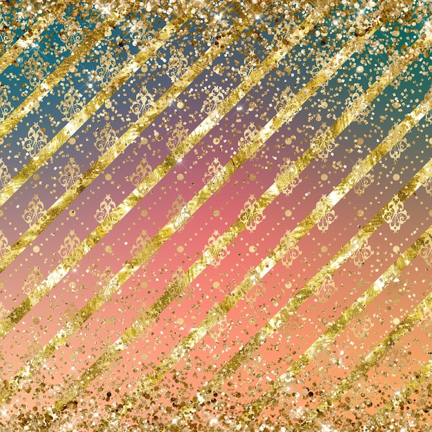 Foto digitale papier naadloze patroon glitter achtergrond