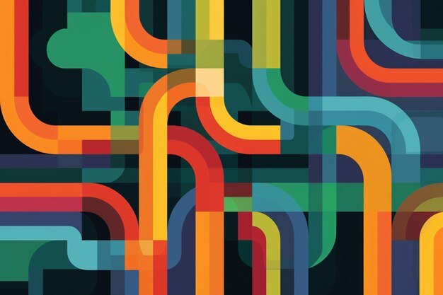 Digitale pixelkunstcompositie levendige abstracte patroon