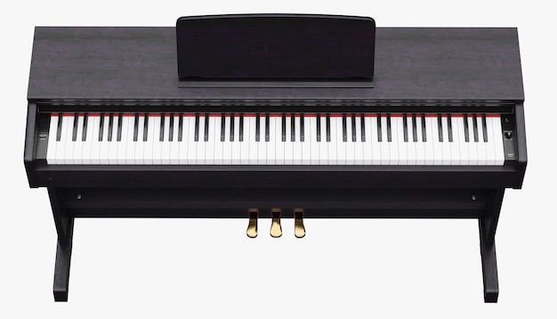 Digitale staande piano 3D-model