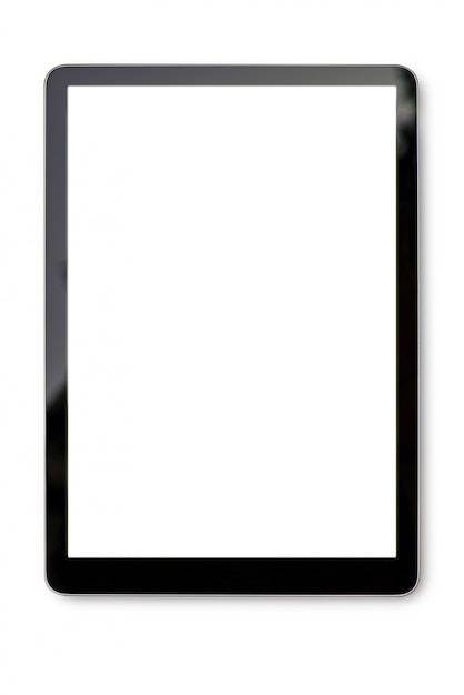 Foto digitale tablet op wit met uitknippad