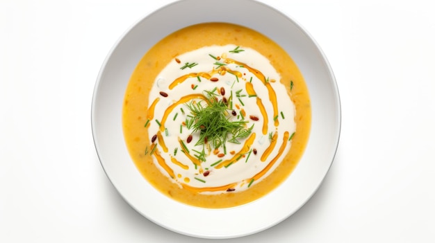 Фото Цифровой морковный суп с сливкой и кайном